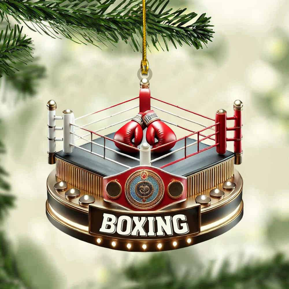 Personalized Boxing Christmas Ornament Gift For Boxing Lovers