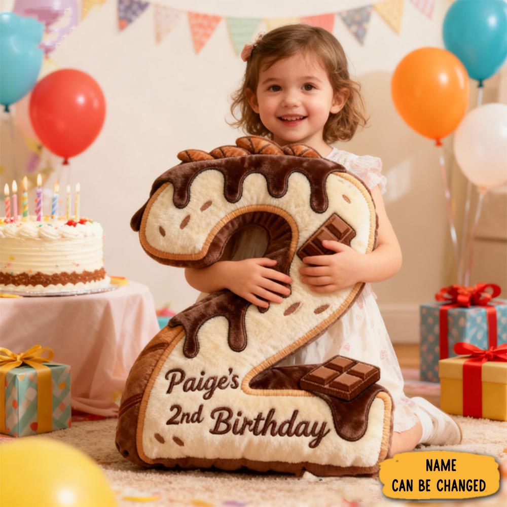 Personalized Bread Chocolate Alphabet Throw Pillow Graphic 3d Print Sweet Indulgence Letter And Number Pillow With Name For Kids Baker Birthday Gift