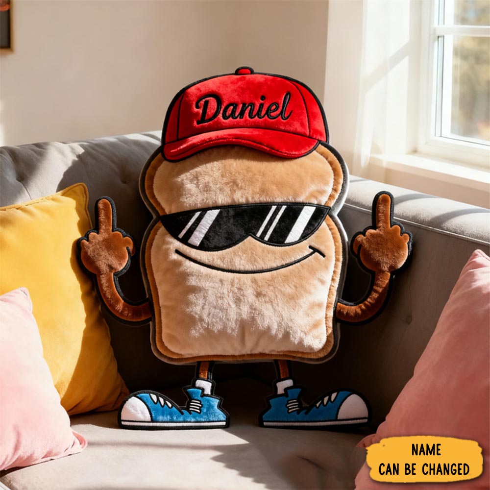 Personalized Bread Throw Pillow Graphic 3d Print Cookie Pillow Custom Donut Pillow With Name For Baker Chef Christmas Baker Gift Baking Lover