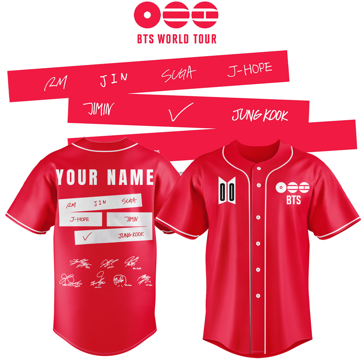 Personalized BTS Arirang World Tour 2026 Jersey BTS Merch Cool Present For Army