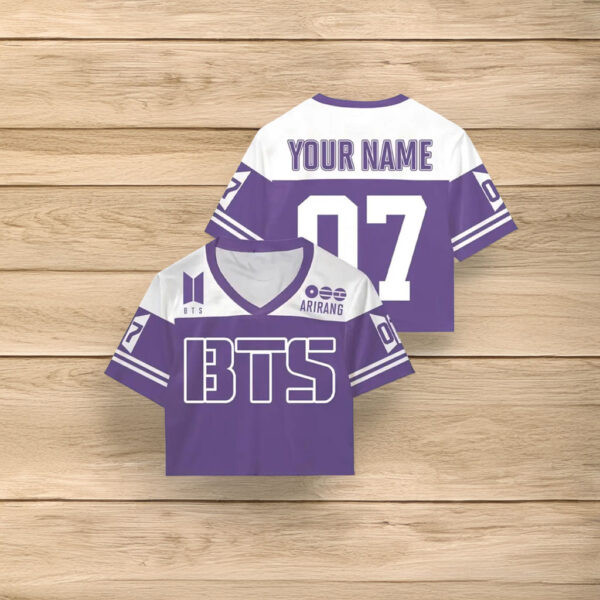 Personalized BTS Arirang World Tour BTS Crop Top Jersey BTS World Tour Arirang Clothes Gift For Army