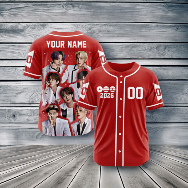 Personalized BTS Members Photobooth Jersey BTS World Tour Arirang Apparel Best Fan Gift For Him