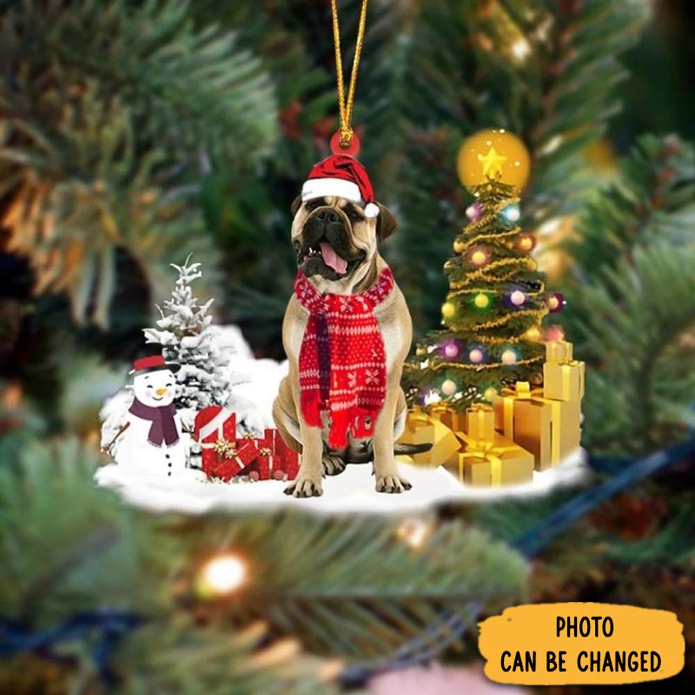 Personalized Bull Mastiff Christmas Ornament Meaningful Christmas Ornament Gift