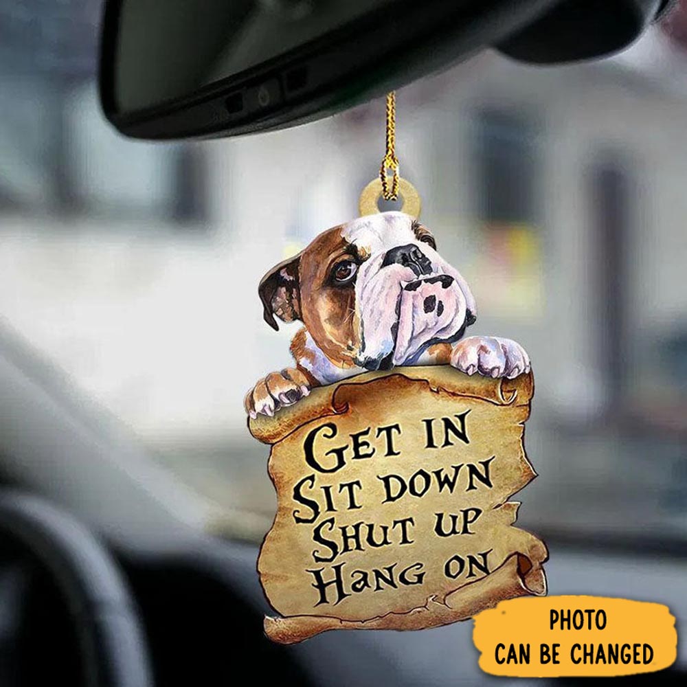 Personalized Bulldog Get In Ornament Special Father’s Day Ornament Gift