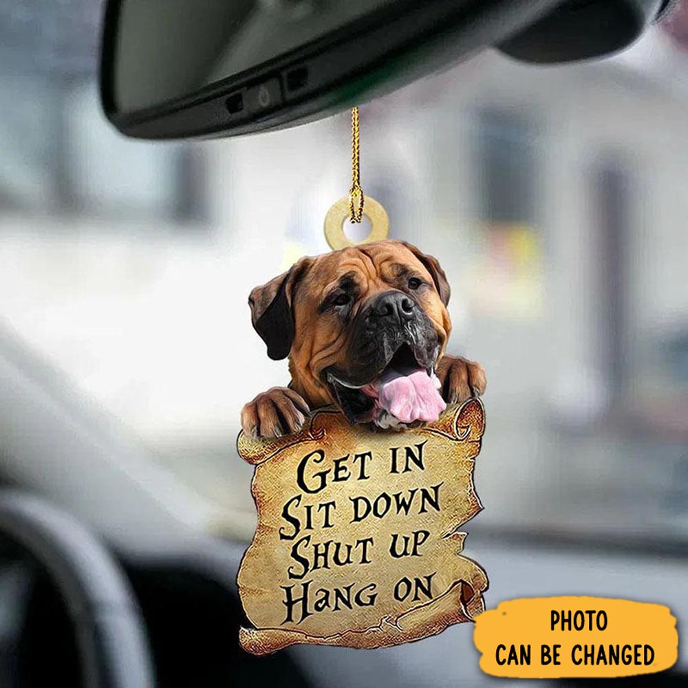 Personalized Bullmastiff Get In Ornament Memorable Anniversary Ornament Keepsake