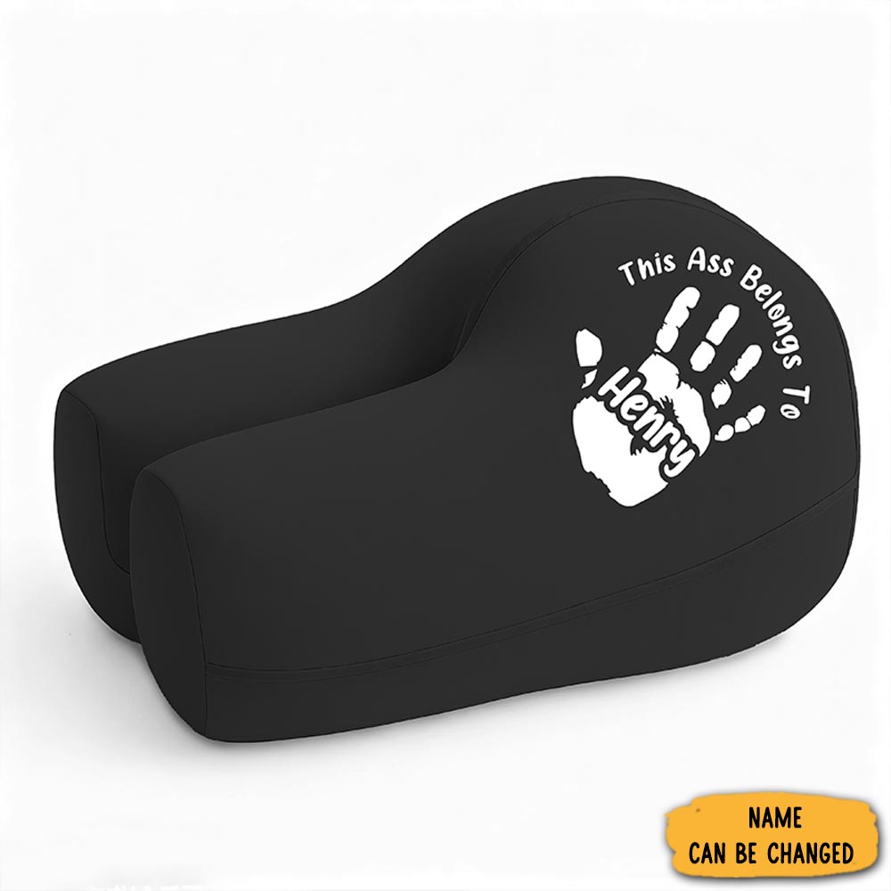 Personalized Butt Shaped Pillow Comfort Throw Pillow Custom Funny Cushion With Name Relieve Pressure Gift For Couples Boyfriend Girlfriend Or Anniversary Decor