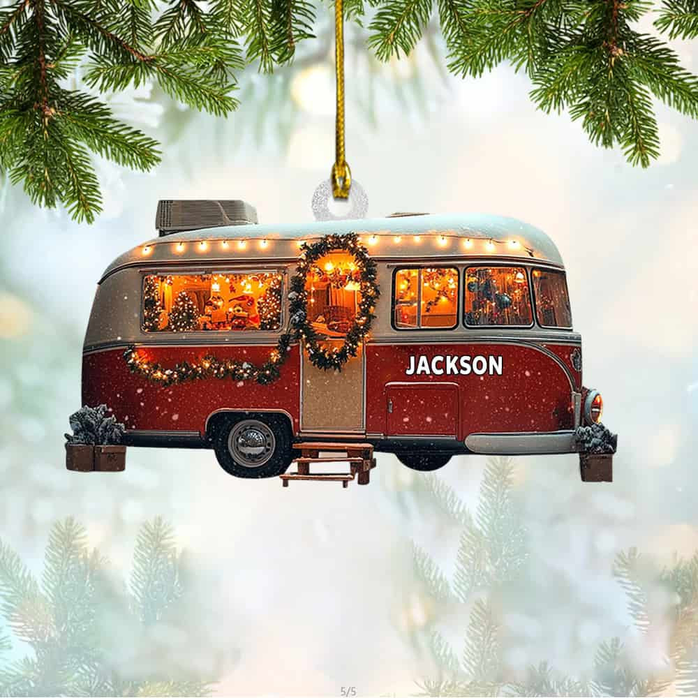 Personalized Camping Car Christmas Ornament Gift For Friends