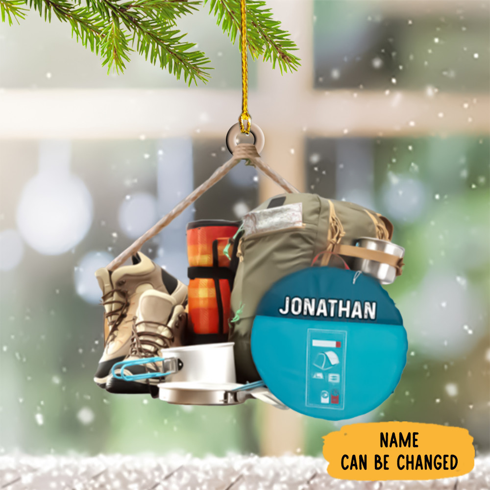 Personalized Camping Ornament Camper Christmas Ornaments 2024 Decoration Gift