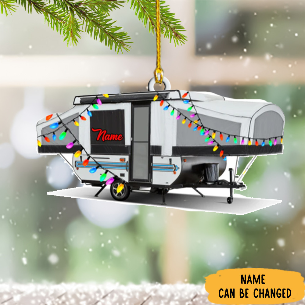 Personalized Camping Ornament Camper Christmas Tree Ornament 2024
