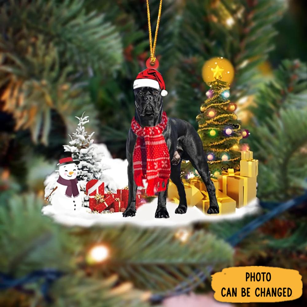 Personalized Cane Corso Christmas Ornament Festive Holiday Ornament Collection