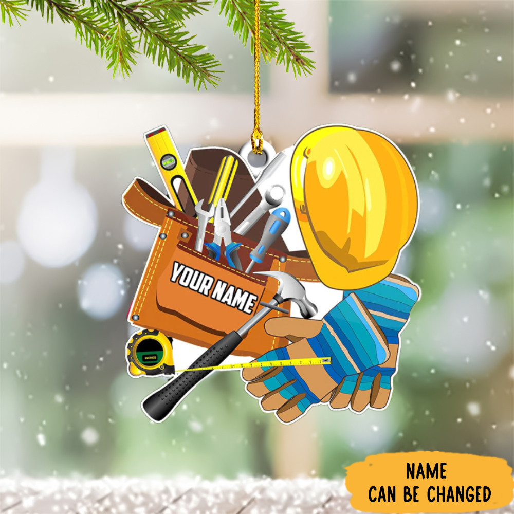 Personalized Carpenter Christmas Ornament 2024 Christmas Tree Hanging Decor