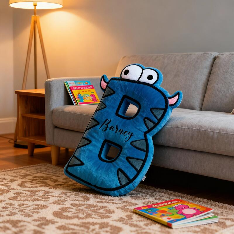 Personalized Cartoon Letter Pillow Living Room Decor Gifts For Younger Brother