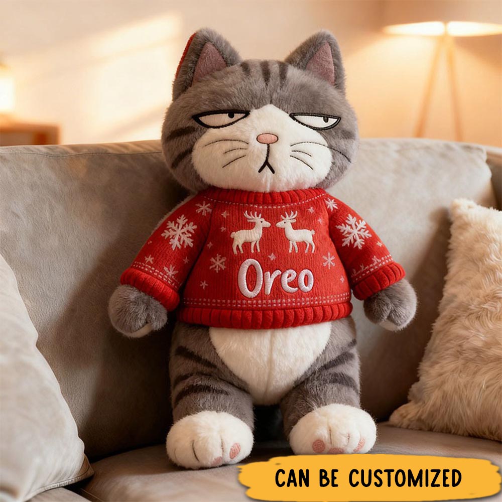 Personalized Cat Lover Letter Pillow with Custom Name Graphic 3D Print