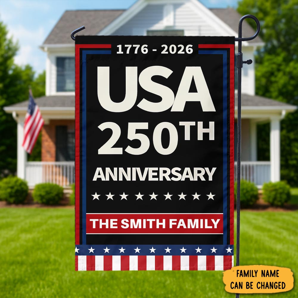 Personalized Celebrate America 250th Anniversary Flag America's 250Th Birthday Decorations