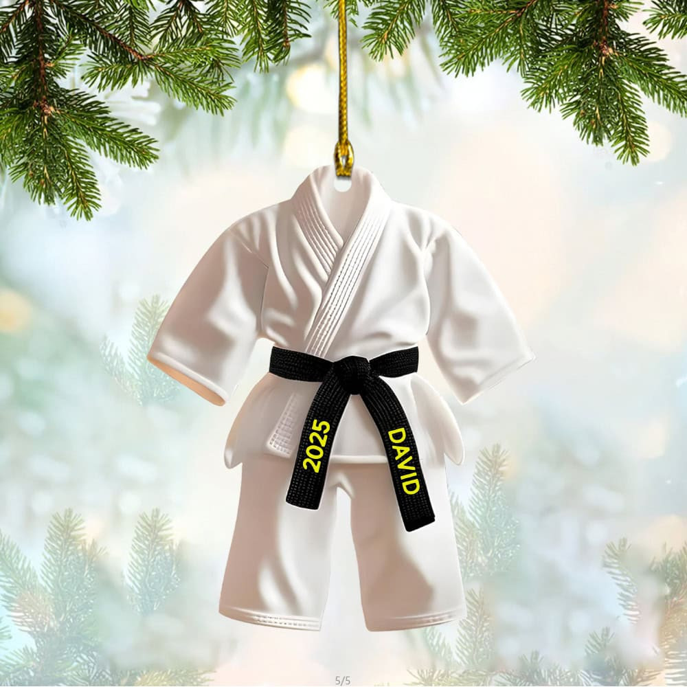 Personalized Celebrate Your Achievements With This Martial Arts Belt Personalized Custom Acrylic Ornament Gift For Martial Arts Enthusiasts