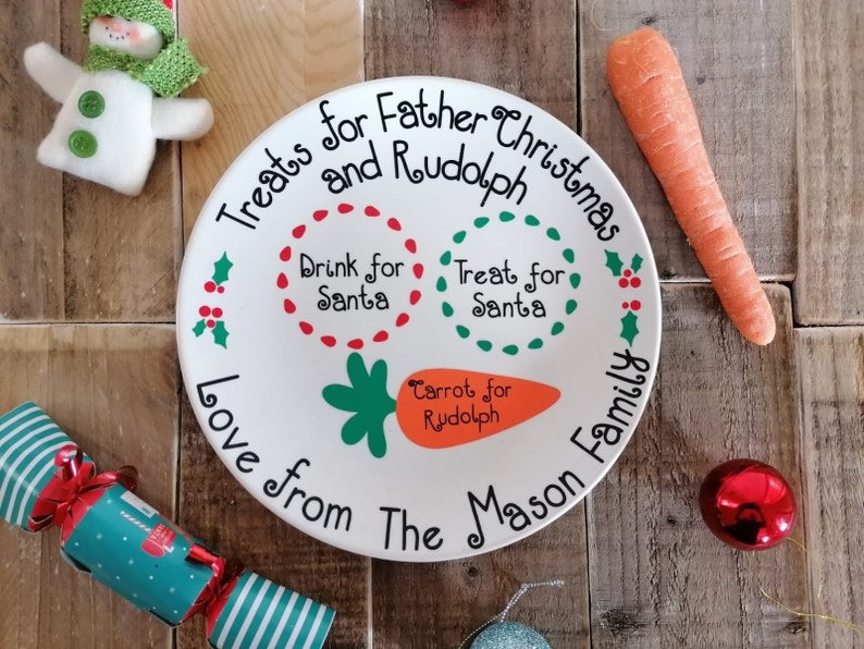Personalized Ceramic Plates Treats For Father Christmas Best Holiday Gifts 2025