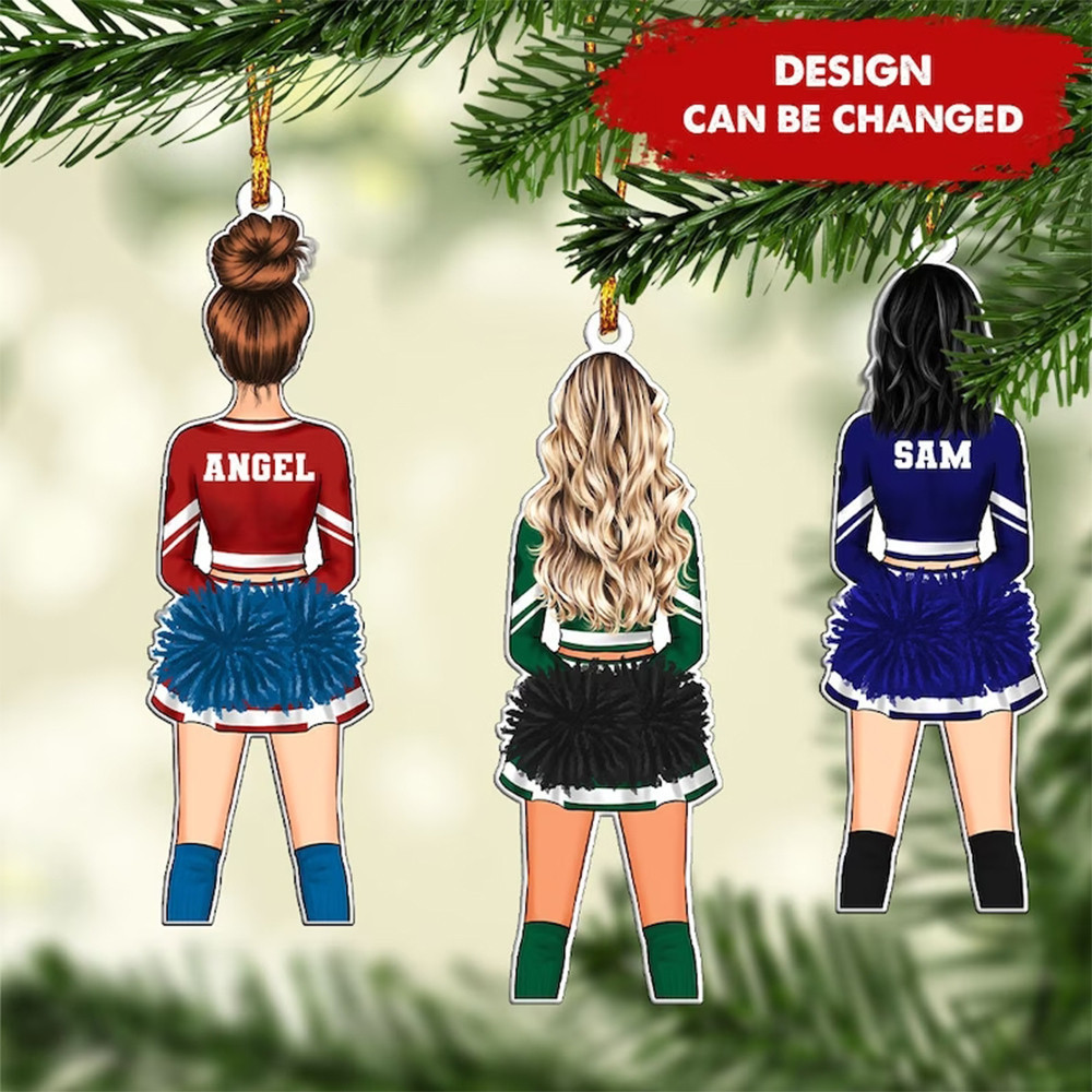 Personalized Cheer Ornament Cheer Christmas Ornaments Gifts For Cheerleader