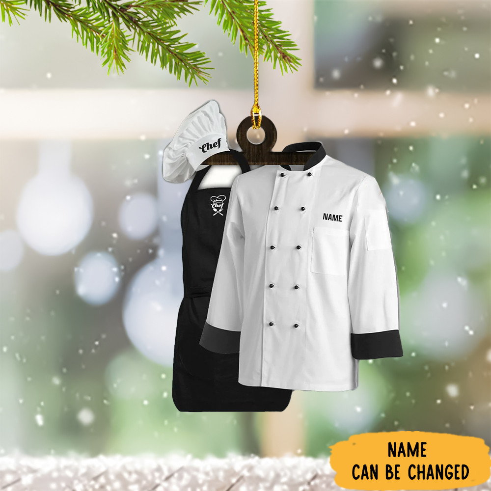 Personalized Chef Christmas Ornament Chef Ornaments For Kitchen Decoration Gifts