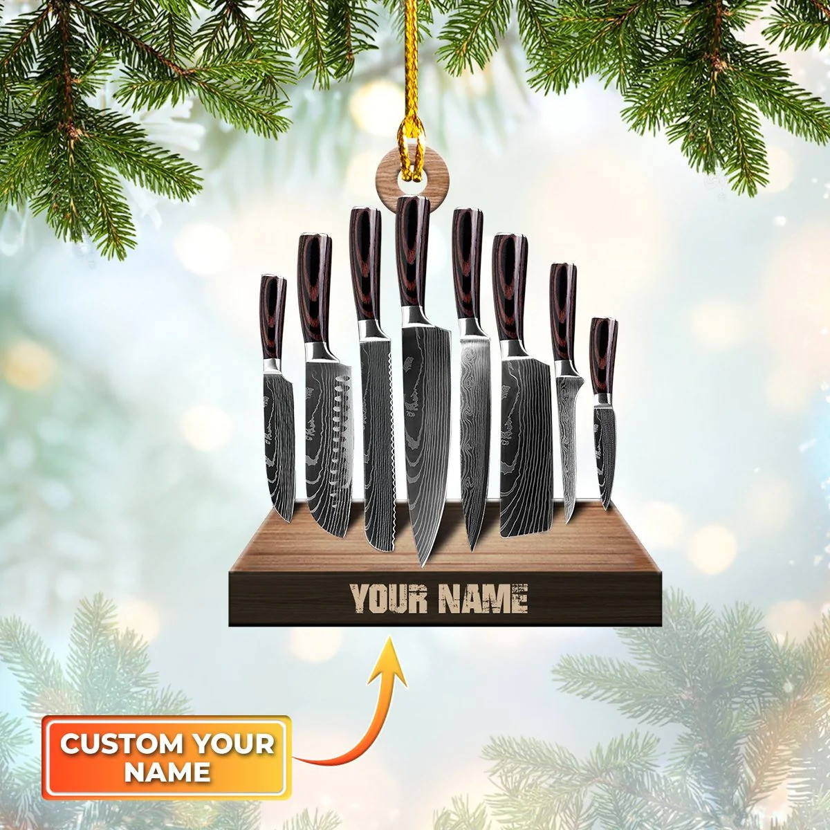 Personalized Chef Ornament Chef Christmas Tree Ornaments Presents