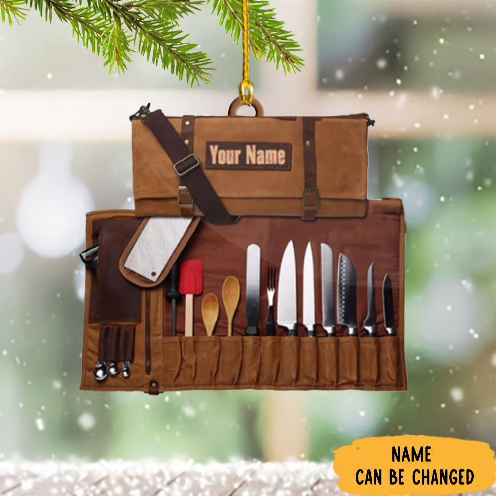 Personalized Chef Sac Ornament For Chef Christmas Tree Ornaments Masterchef Gifts