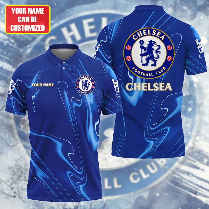 Personalized Chelsea Football Club Polo Shirt Chelsea Merch Best Presents For Football Fans