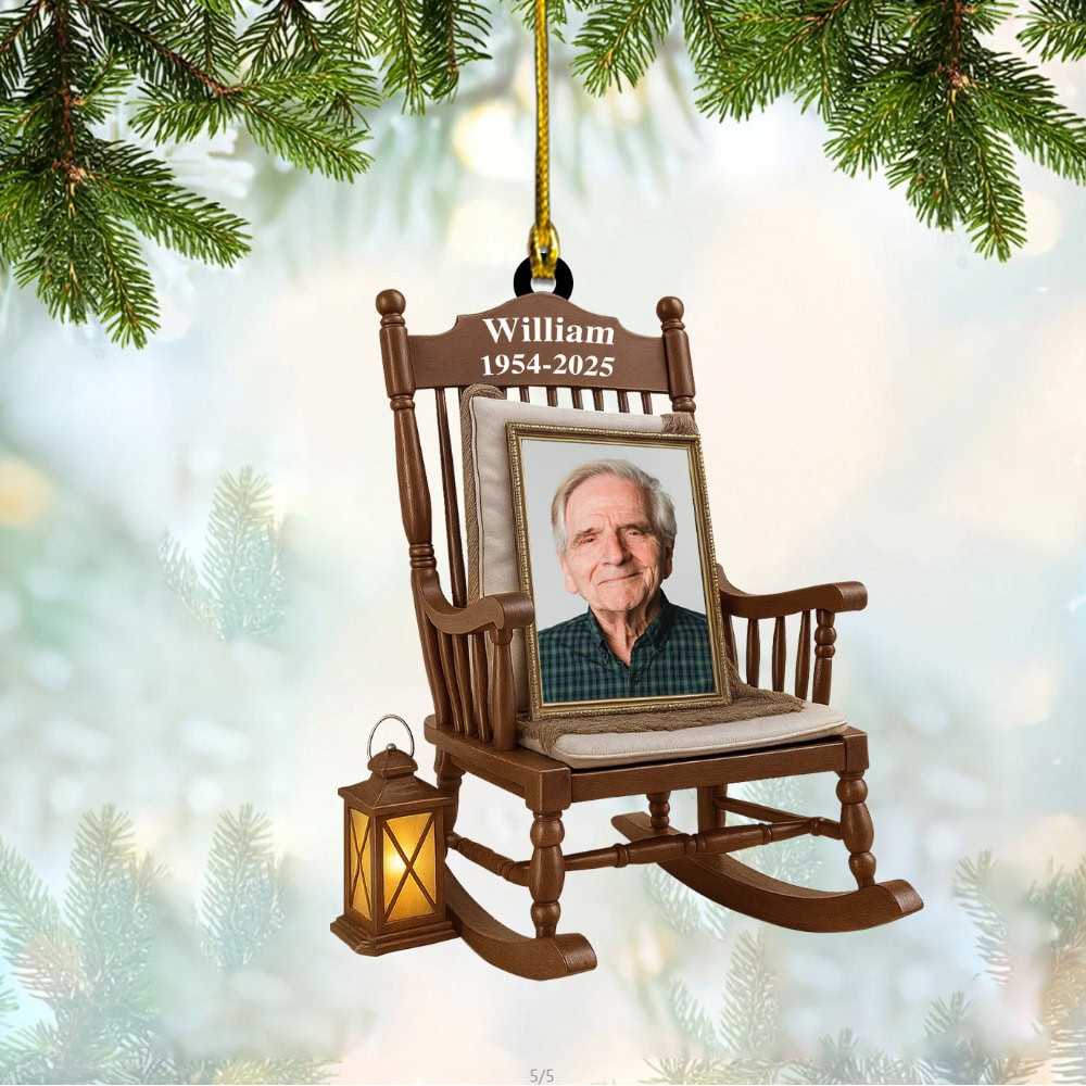 Personalized Cherish Every Memory And Love Every Moment Personalized Rocking Chair Memorial Ornament Gift For Family