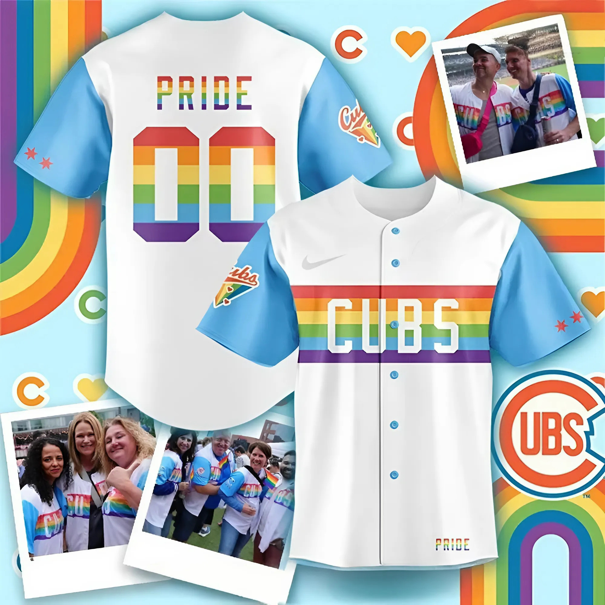 Personalized Chicago Cubs Pride Month Night 2025 Baseball Jersey Special MLB Merch LGBTQ Shirt For Cubs Fans