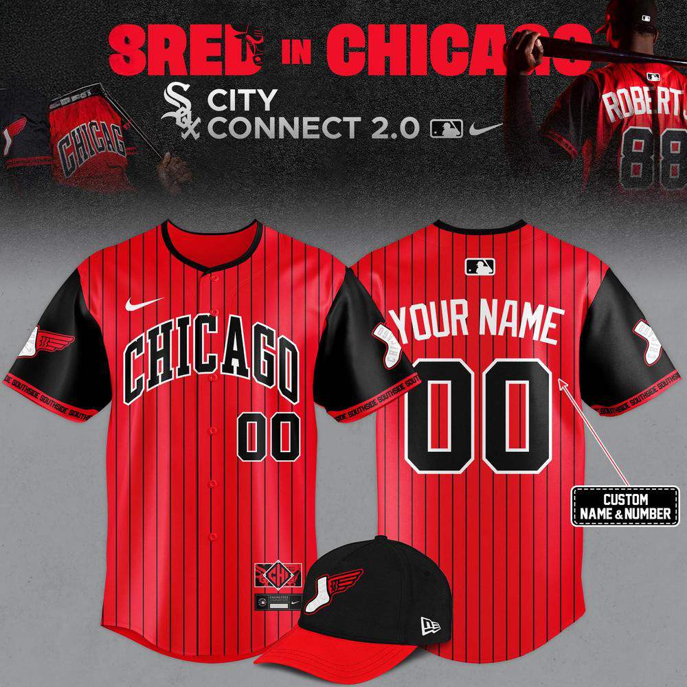 Personalized Chicago White Sox Bulls-Inspired City Connect Baseball Jersey Gift For Sox Fans