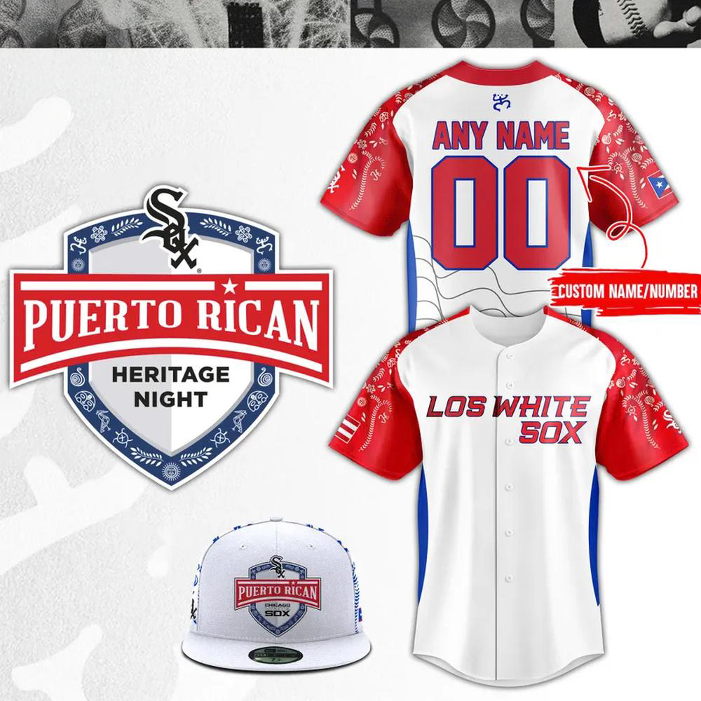 Personalized Chicago White Sox Puerto Rican Heritage Night Limited Edition Baseball Jersey Best Baseball Coach Gift Ideas
