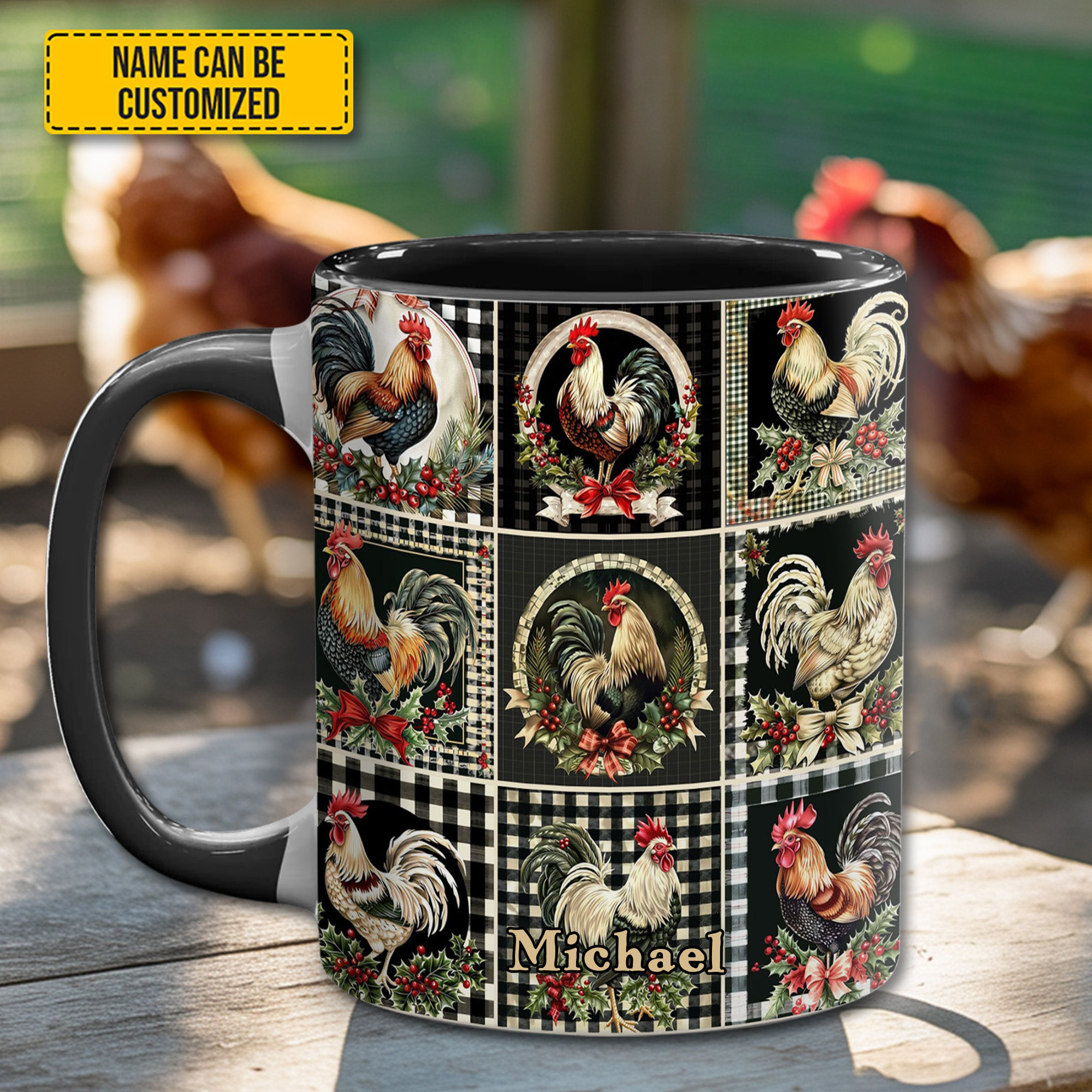 Personalized Chicken Collection Mug Rooster Coffee Mug Christmas Gifts For Rooster Lovers