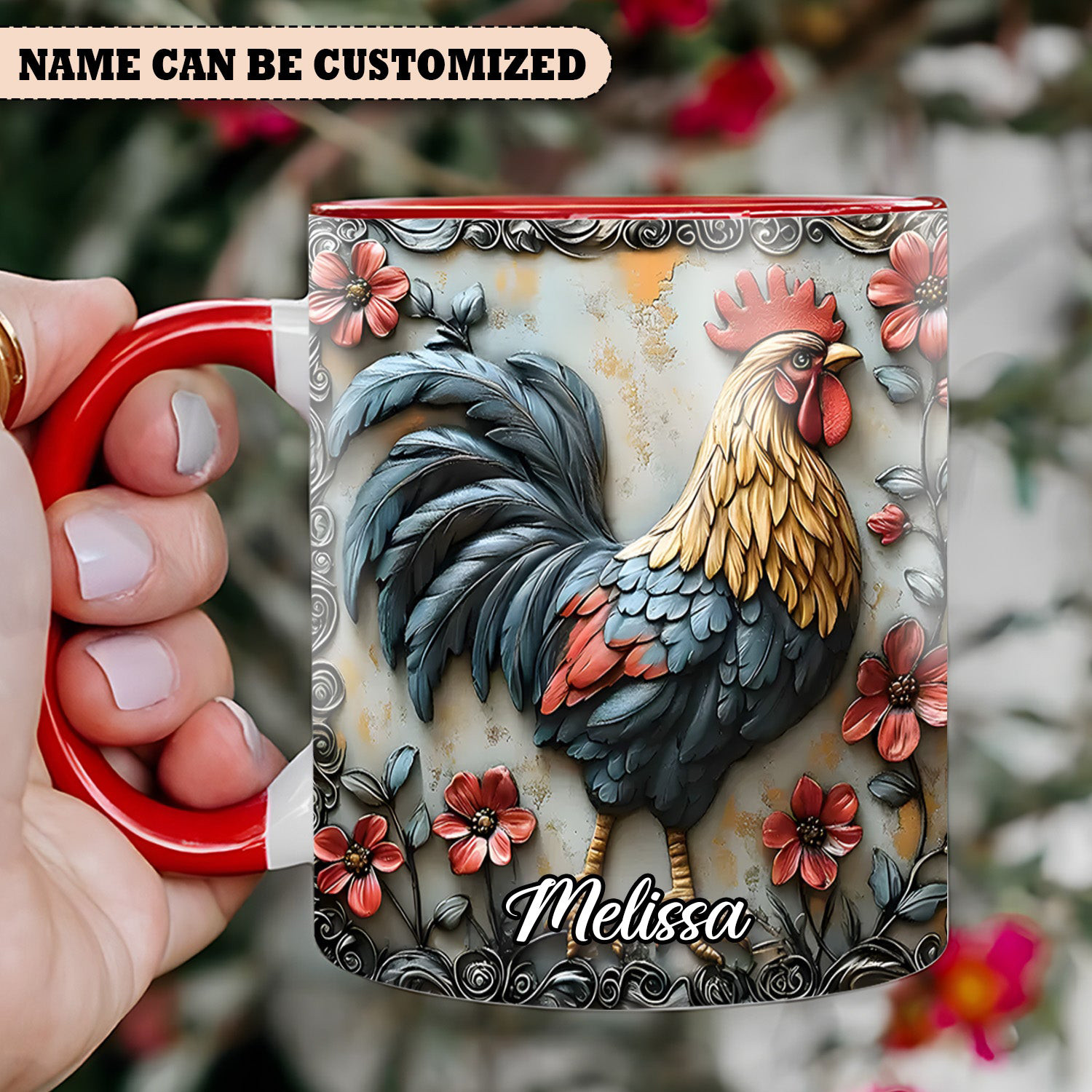 Personalized Chicken Mug Cattle Rooster Themed Cattle Mug Christmas Gift Ideas