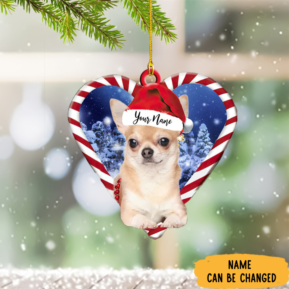 Personalized Chihuahua Ornament Chihuahua Christmas Ornaments Gifts For Pet Lovers