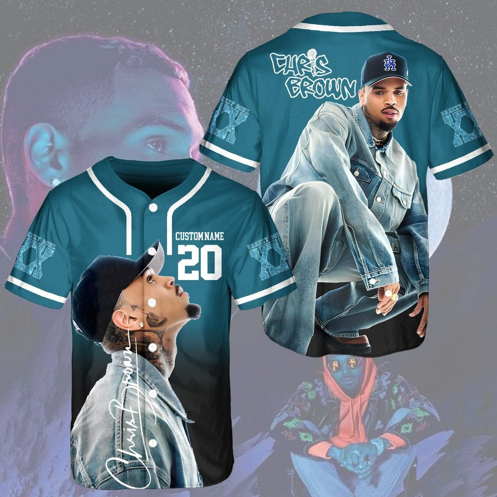 Personalized Chris Brown World Tour Baseball Jersey Gift For Fans
