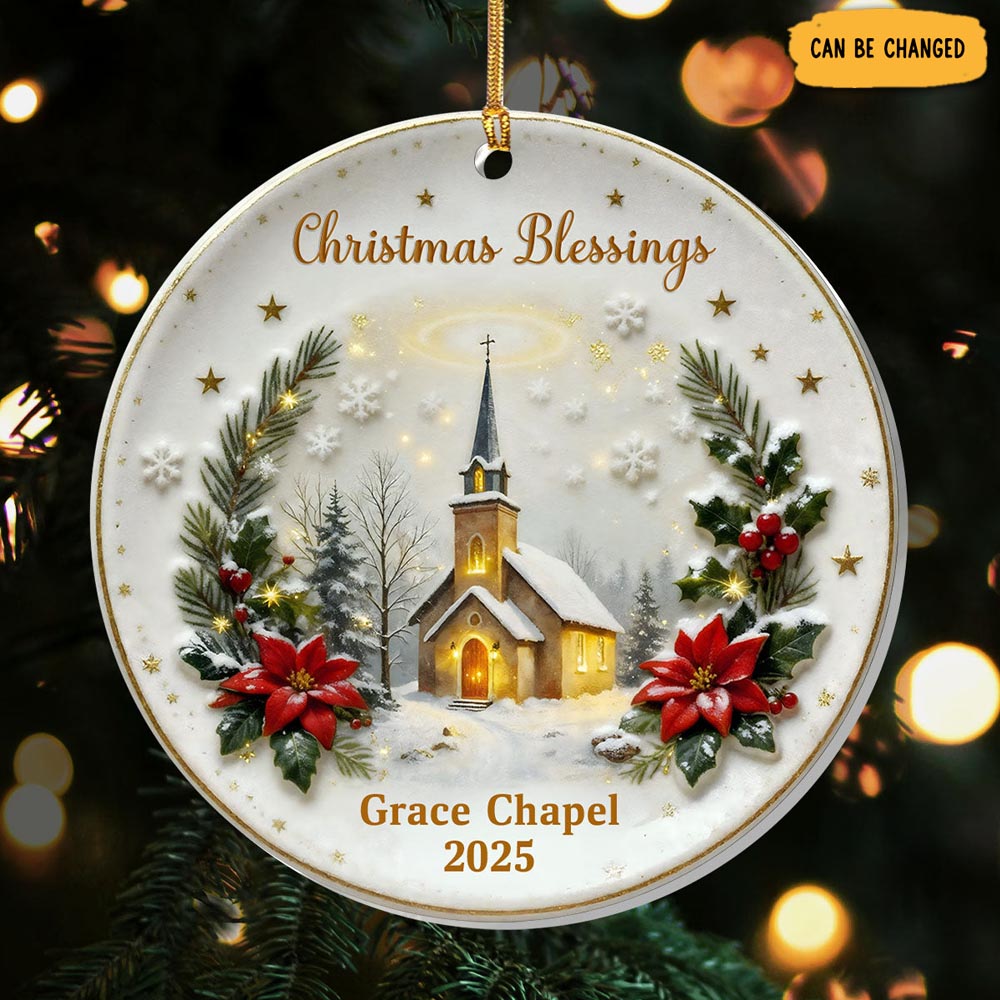 Personalized Christmas Blessings Christmas Ornament Xmas Presents For Her