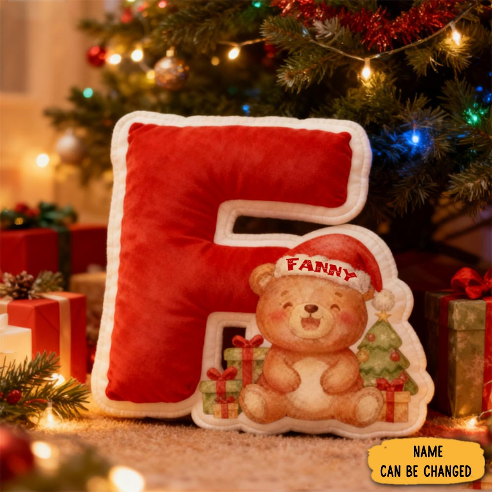 Personalized Christmas Cute Letters Shaped Pillow Graphic 3d Print