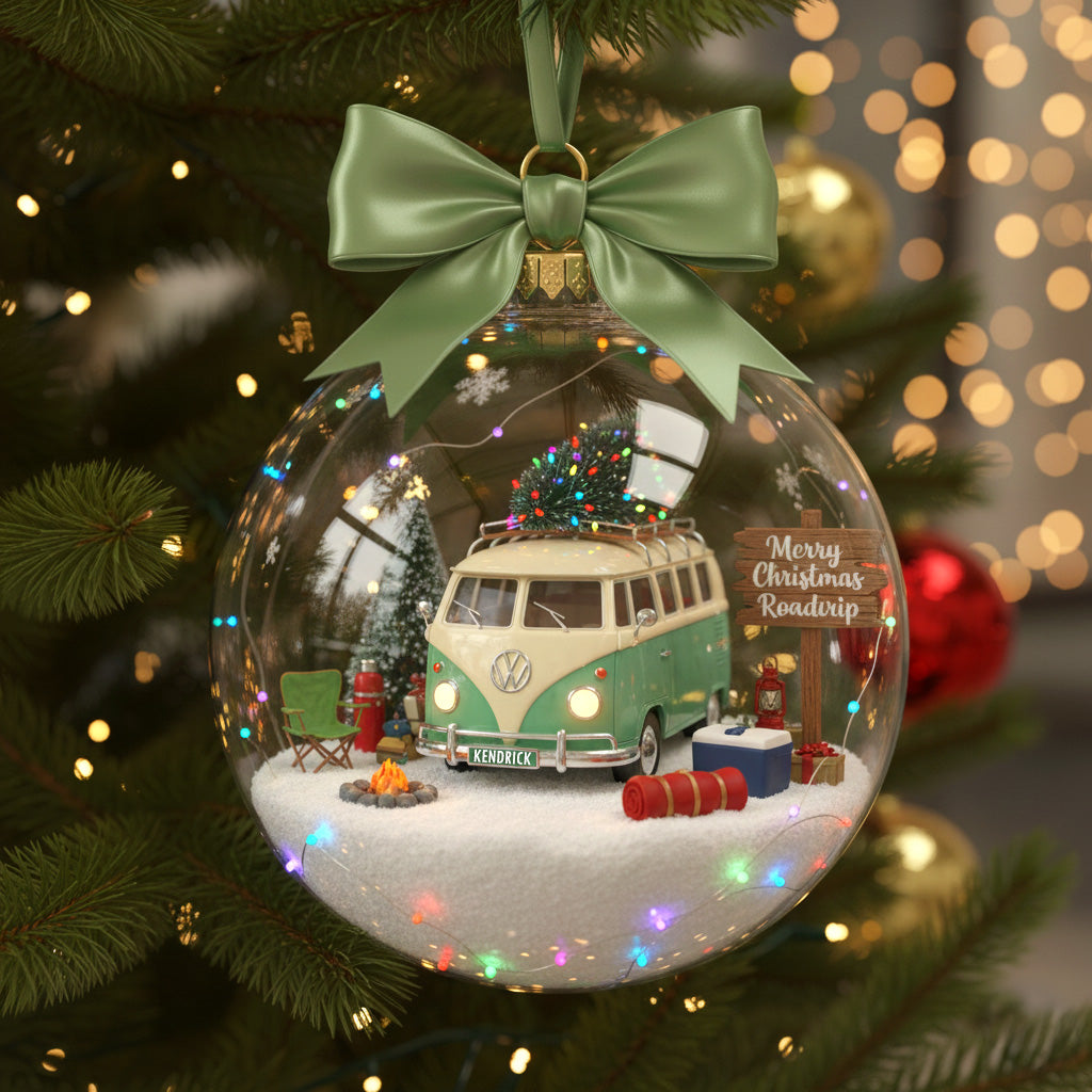 Personalized Christmas Gifts For Camping Lovers Acrylic Ornament - Fun Holiday Ornament Gift Personalized Christmas Gifts For Camping Lovers Acrylic Ornament - Fun Holiday Ornament Gift