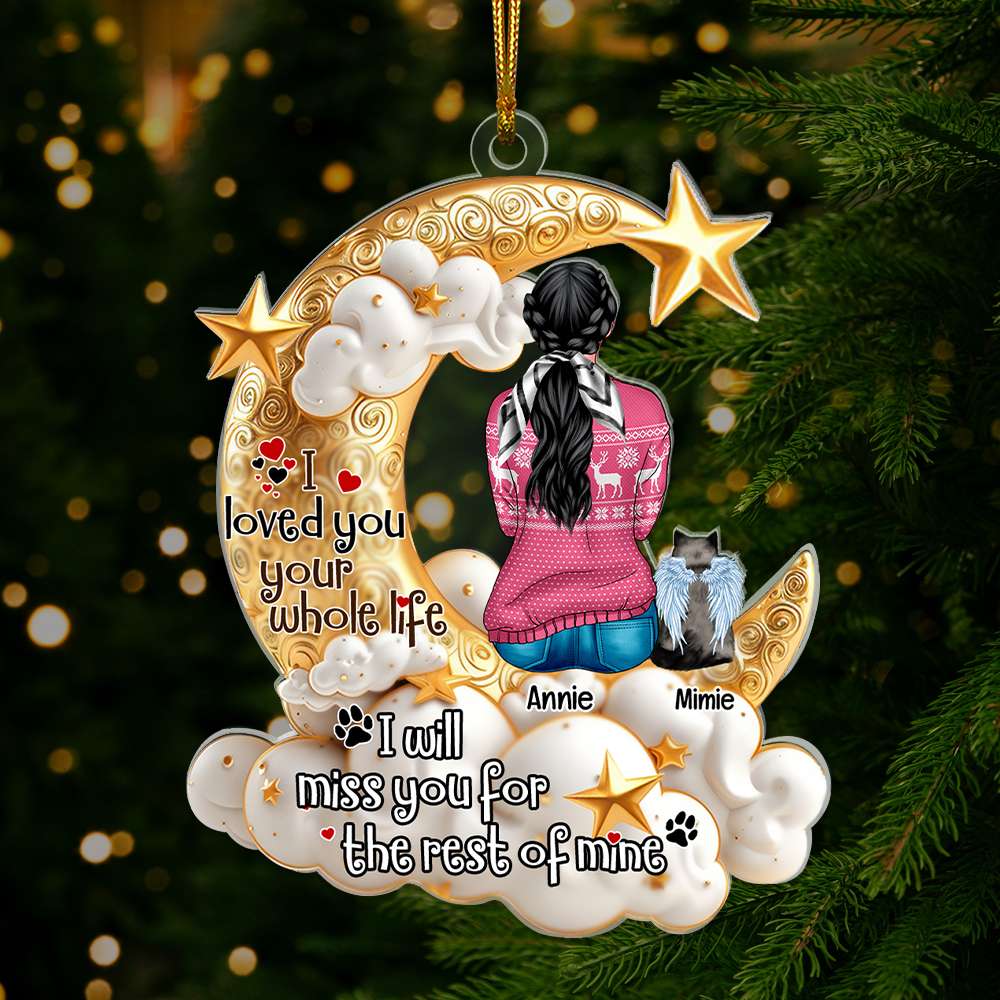 Personalized Christmas Gifts For Cat Lovers Acrylic Ornament - Holiday Tree Decoration Gift