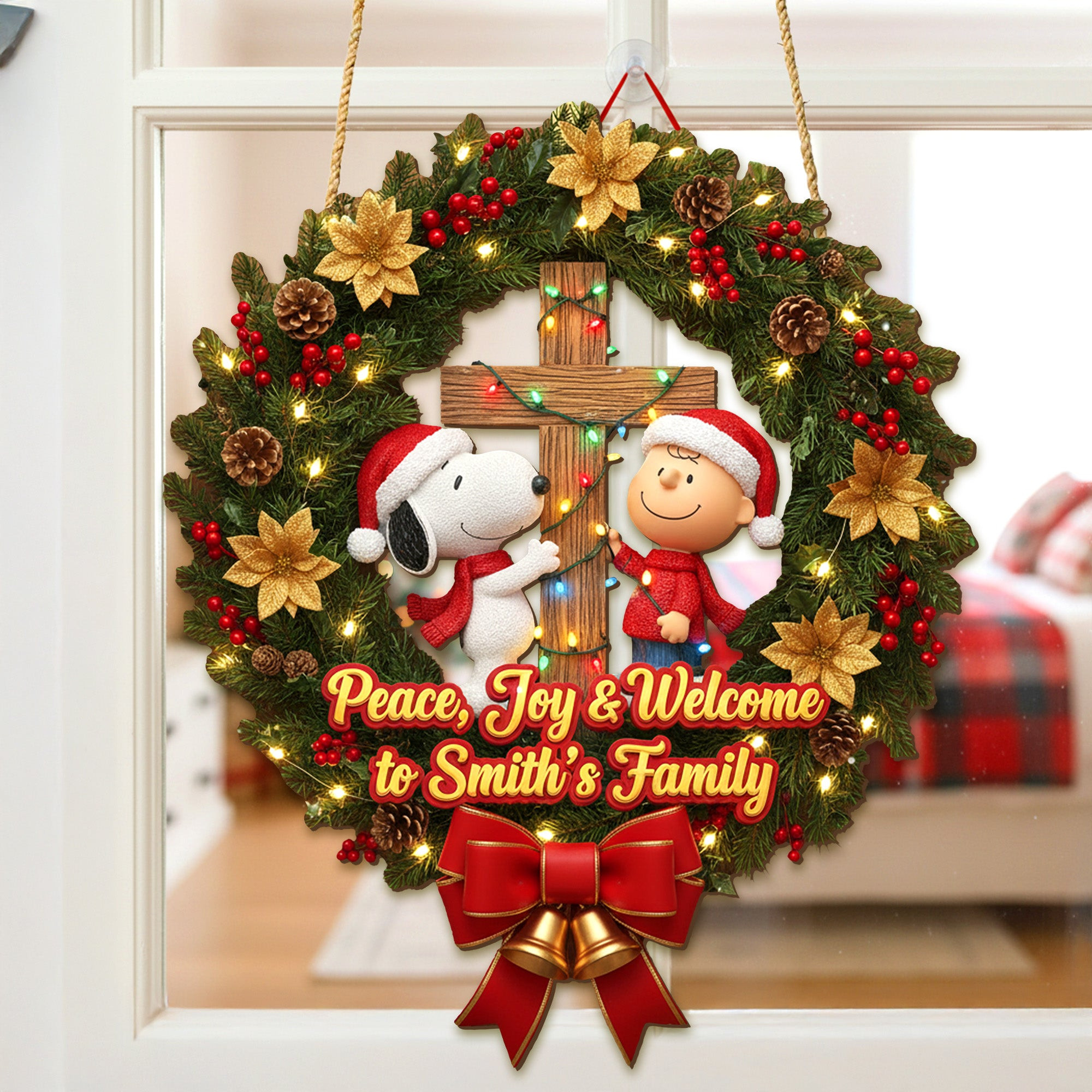 Personalized Christmas Gifts For Christian Family Wood Sign - Novelty Christmas Ornaments Funny