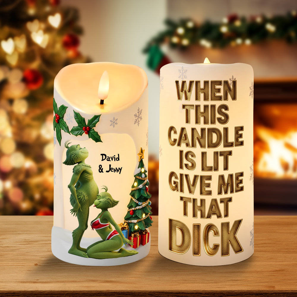 Personalized Christmas Gifts For Couple LED Candle - Personalized Funny Christmas Gift For Dad