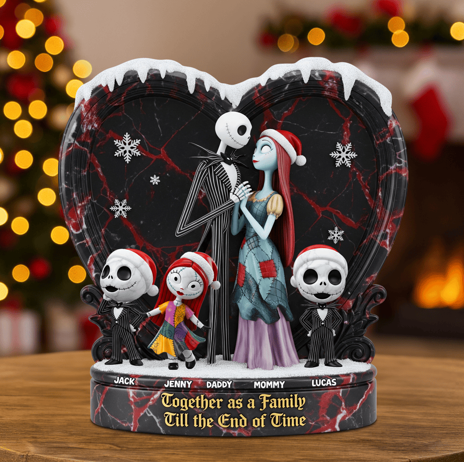 Personalized Christmas Gifts For Family Heart Plaque - Funny Stocking Stuffers For Adults Personalized Christmas Gifts For Family Heart Plaque - Funny Stocking Stuffers For Adults