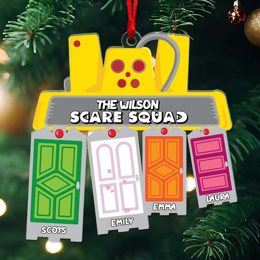 Personalized Christmas Gifts For Family Ornament, Scare Squad - Holiday Season Gift Idea