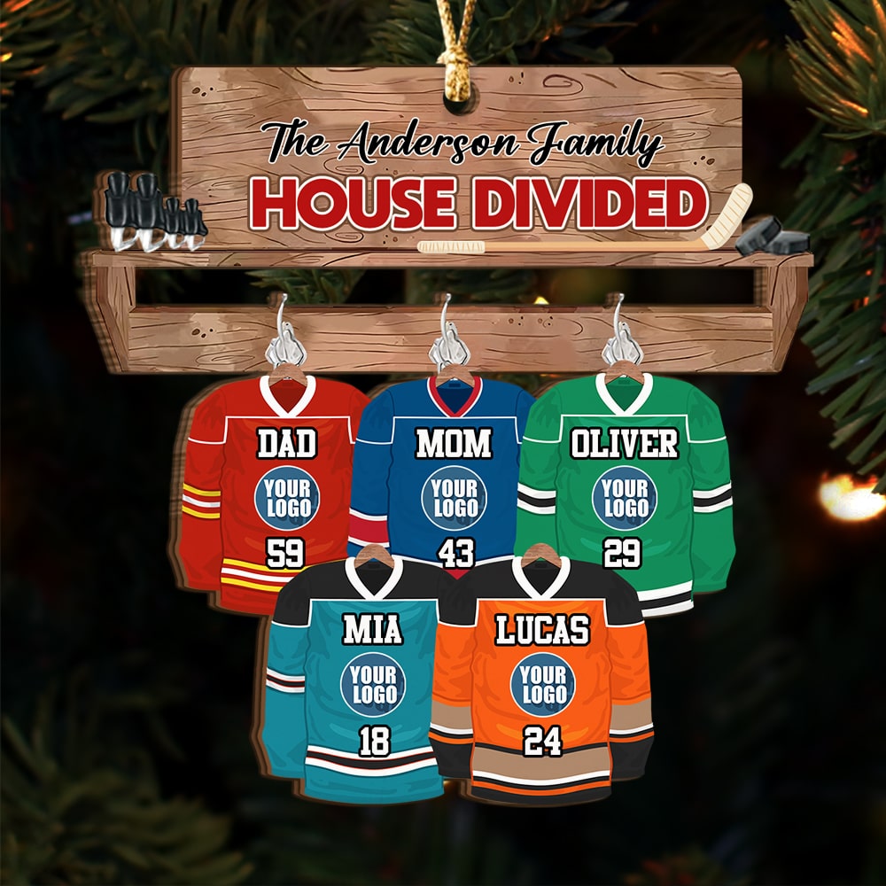 Personalized Christmas Gifts For Ice Hockey Lovers Family Ornament - Xmas Home Decoration Gift