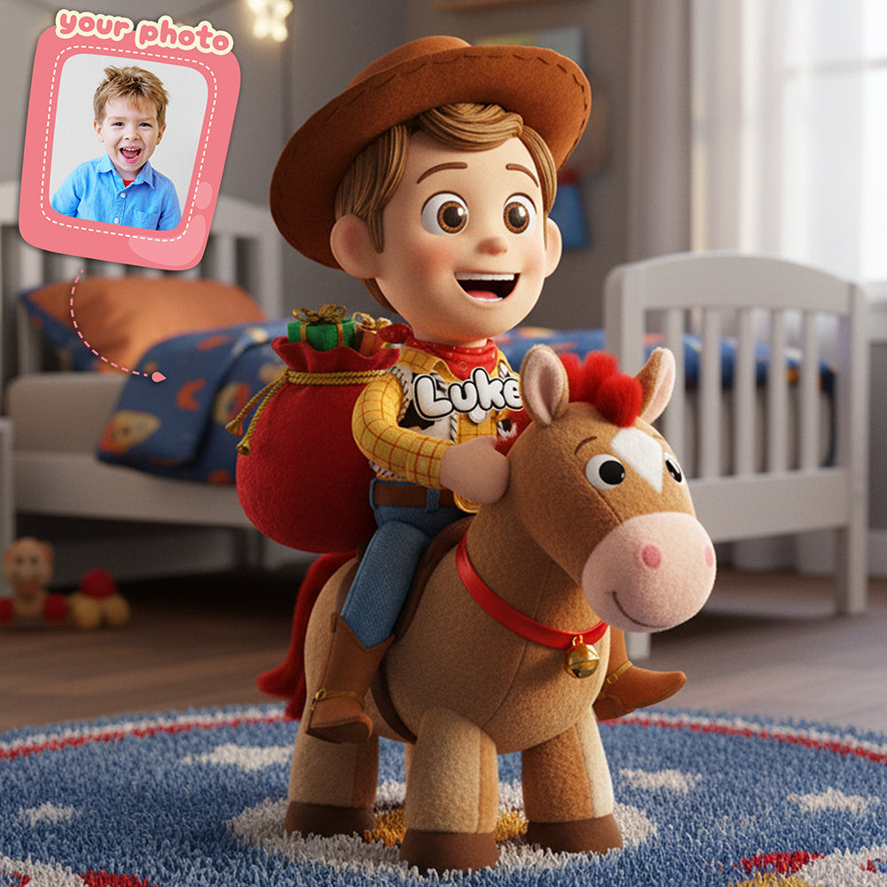 Personalized Christmas Gifts For Kids Custom Photo Pillow - Silly Christmas Gifts For Coworkers