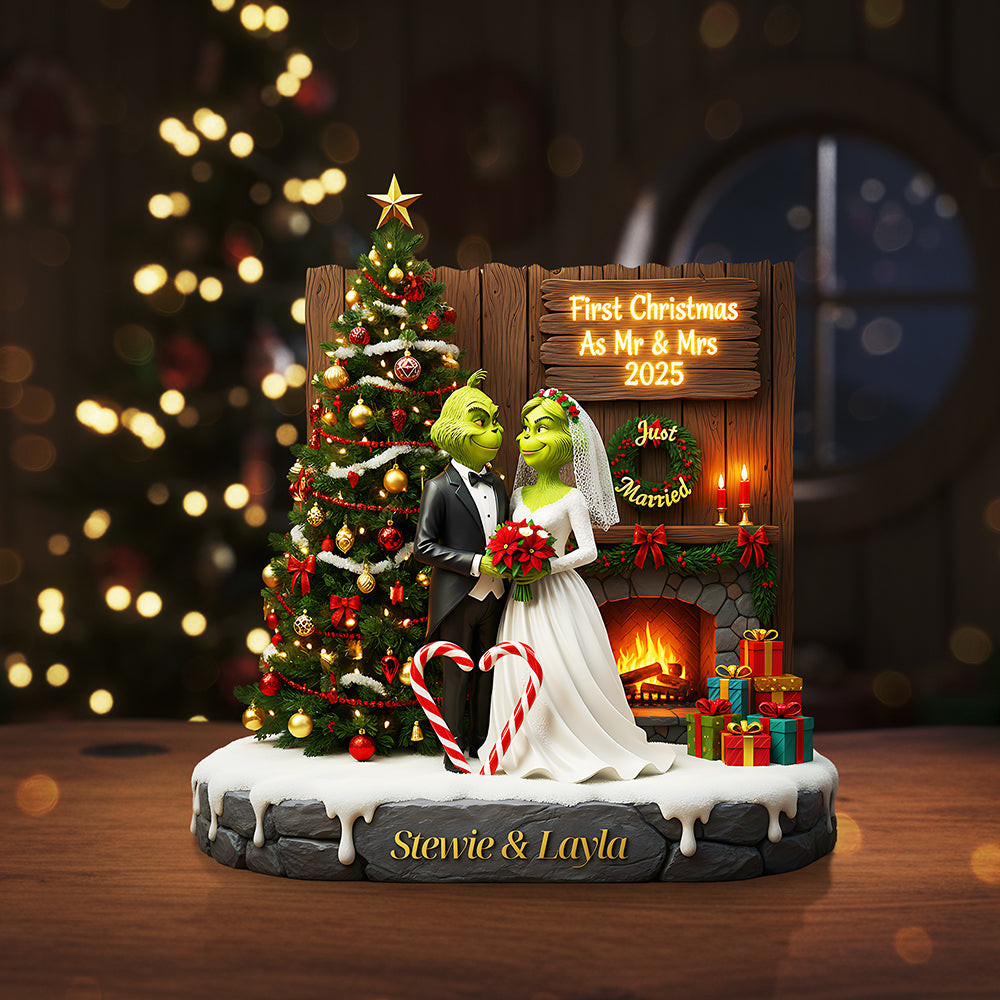 Personalized Christmas Gifts For Newlyweds Plaque - Best Inappropriate Christmas Gifts