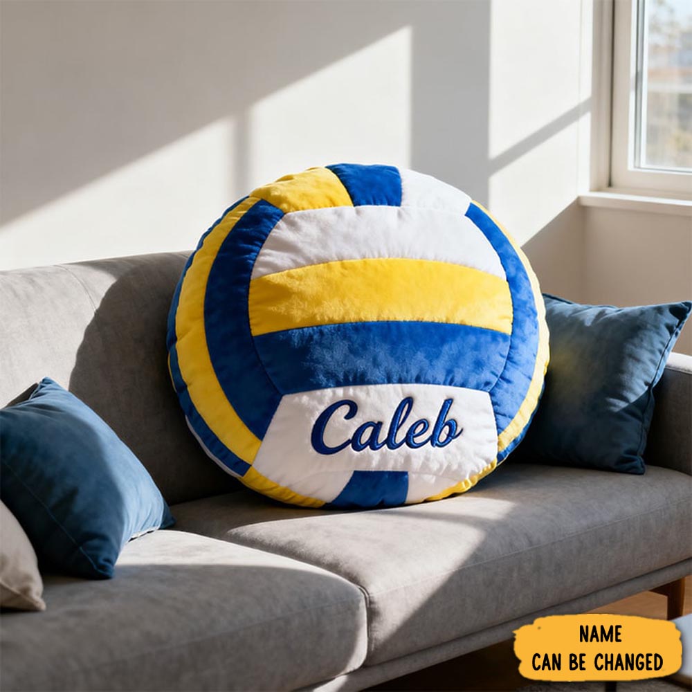 Personalized Classic Volleyball Pillow Sport Themed Home Decor Gift For Volleyball Players