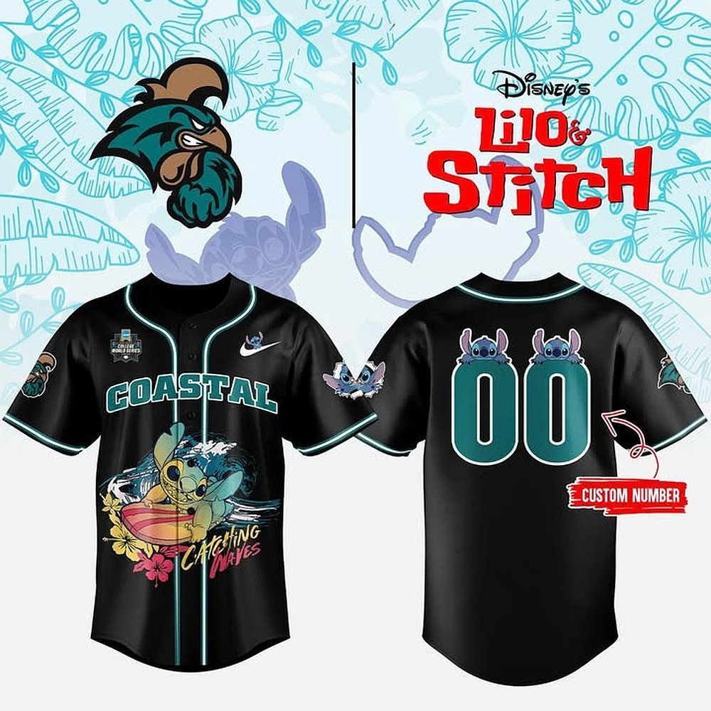 Personalized Coastal Carolina x Lilo And Stitch 2025 Jersey Best Custom Gift For Fans