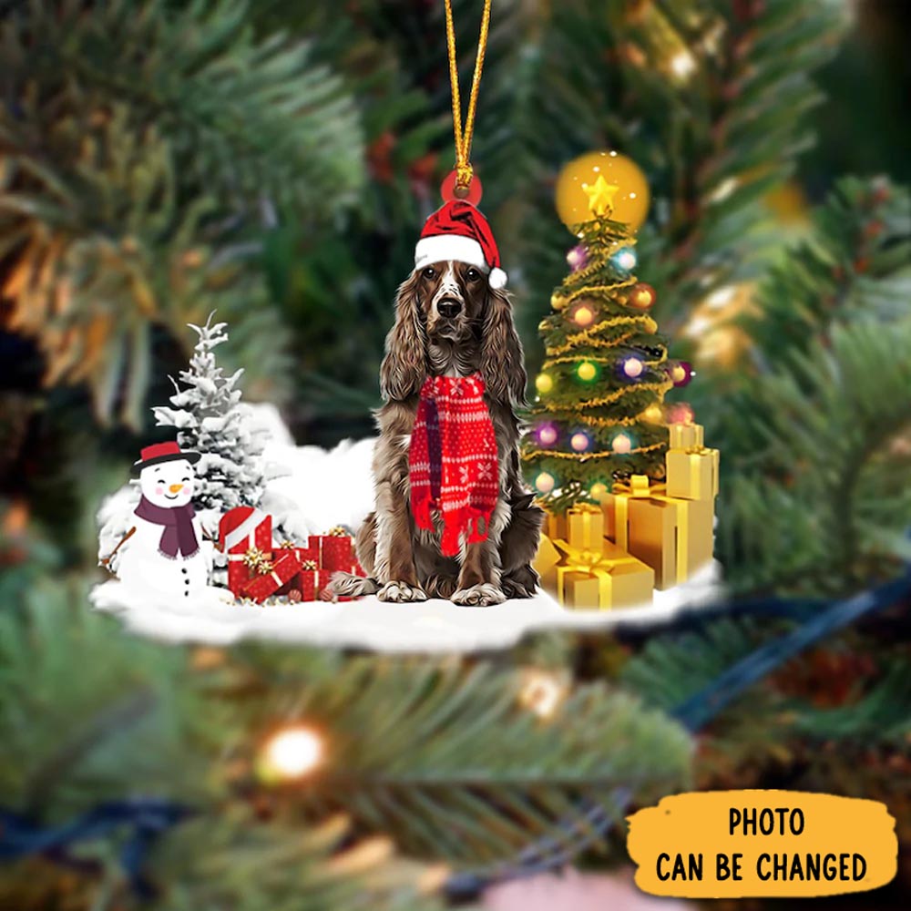 Personalized Cocker Spaniel Christmas Ornament Beautiful Holiday Ornament Keepsake