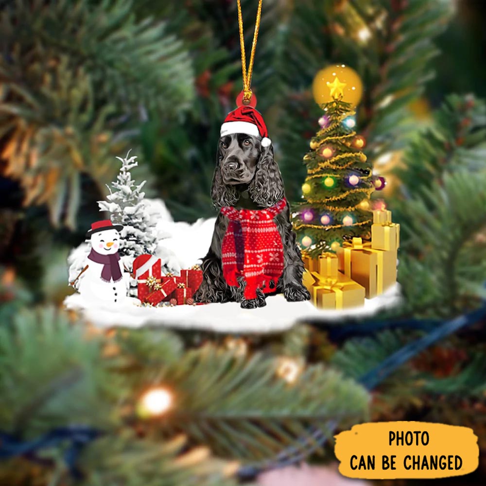 Personalized Cocker Spaniel Christmas Ornament Cozy Christmas Ornament Decoration