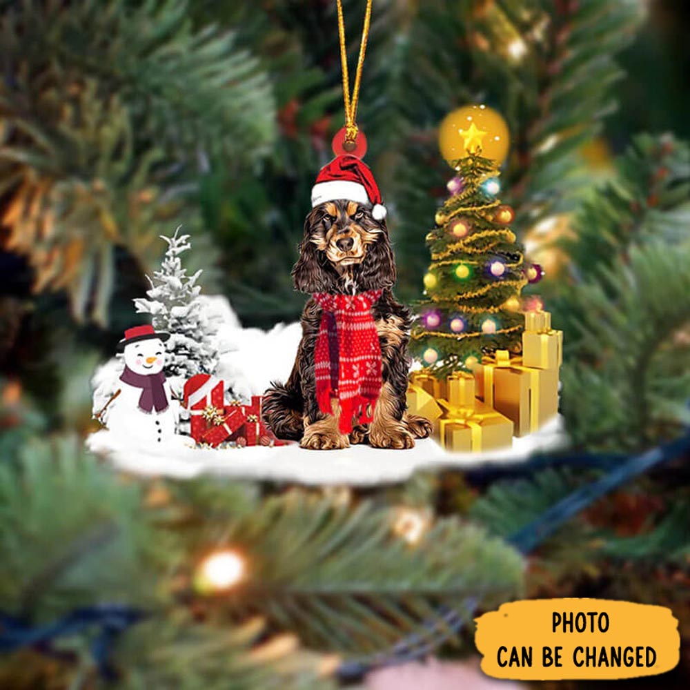 Personalized Cocker Spaniel Christmas Ornament Magical Christmas Tree Ornament