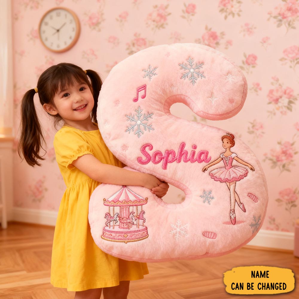 Personalized Colorful 26 Letters Cute Graphic 3d Print Pillow Cute Magic Beautiful Letter Custom Pillow Gift Christmas Gift For Kids-1